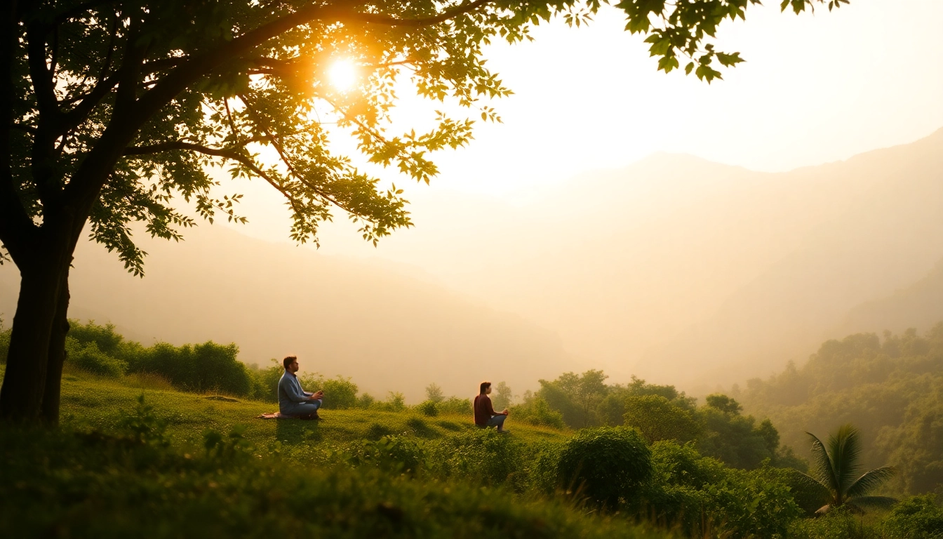 Person meditating in a tranquil valley to explore your innate potential through self-discovery.