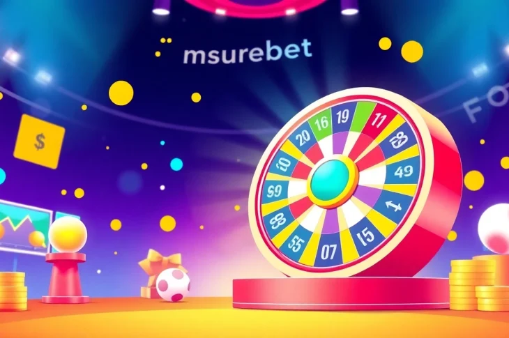 Masurebet online lottery platform showcasing dynamic lottery wheel and modern interface design.