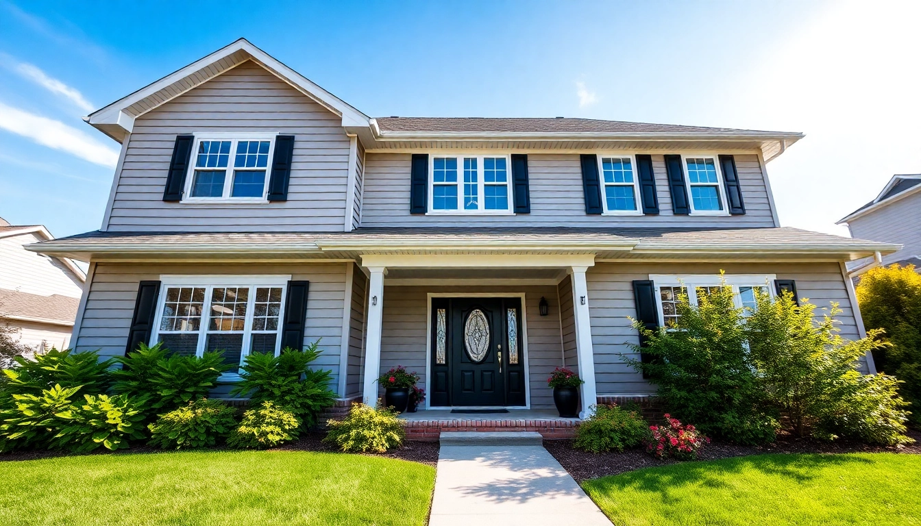 Elevate your home's charm with exterior renovations, showcasing new siding, windows, and a welcoming entrance.