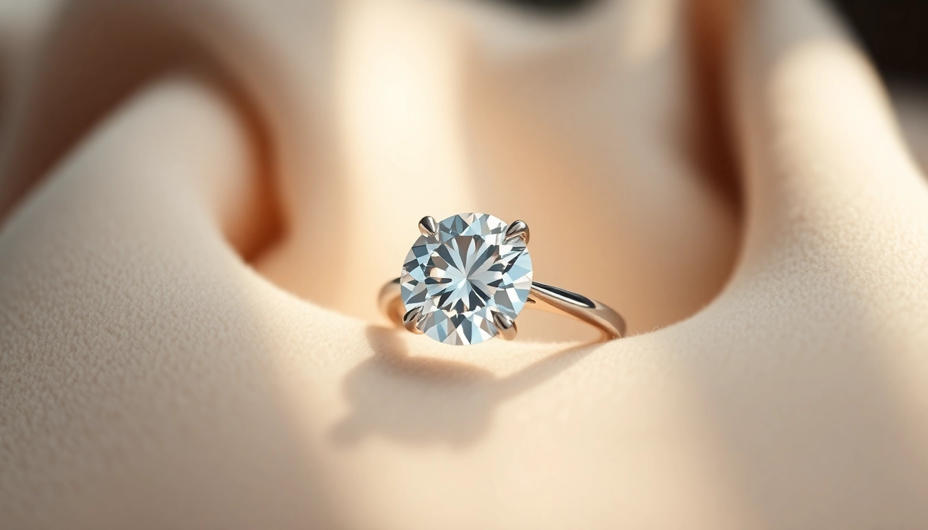 Admire this stunning 2 carat engagement ring with a round diamond set in a delicate halo, perfect for expressing eternal love.