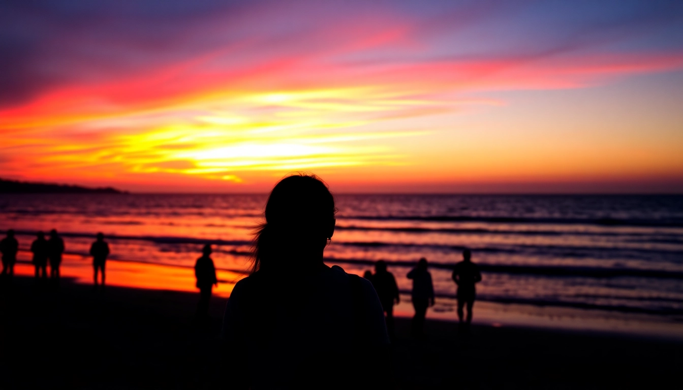 Enjoy the sunset while you visit here at a beautiful beach setting.