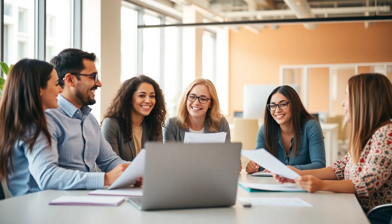 Optimize payroll processes with a team reviewing calculations and strategies in a bright office.