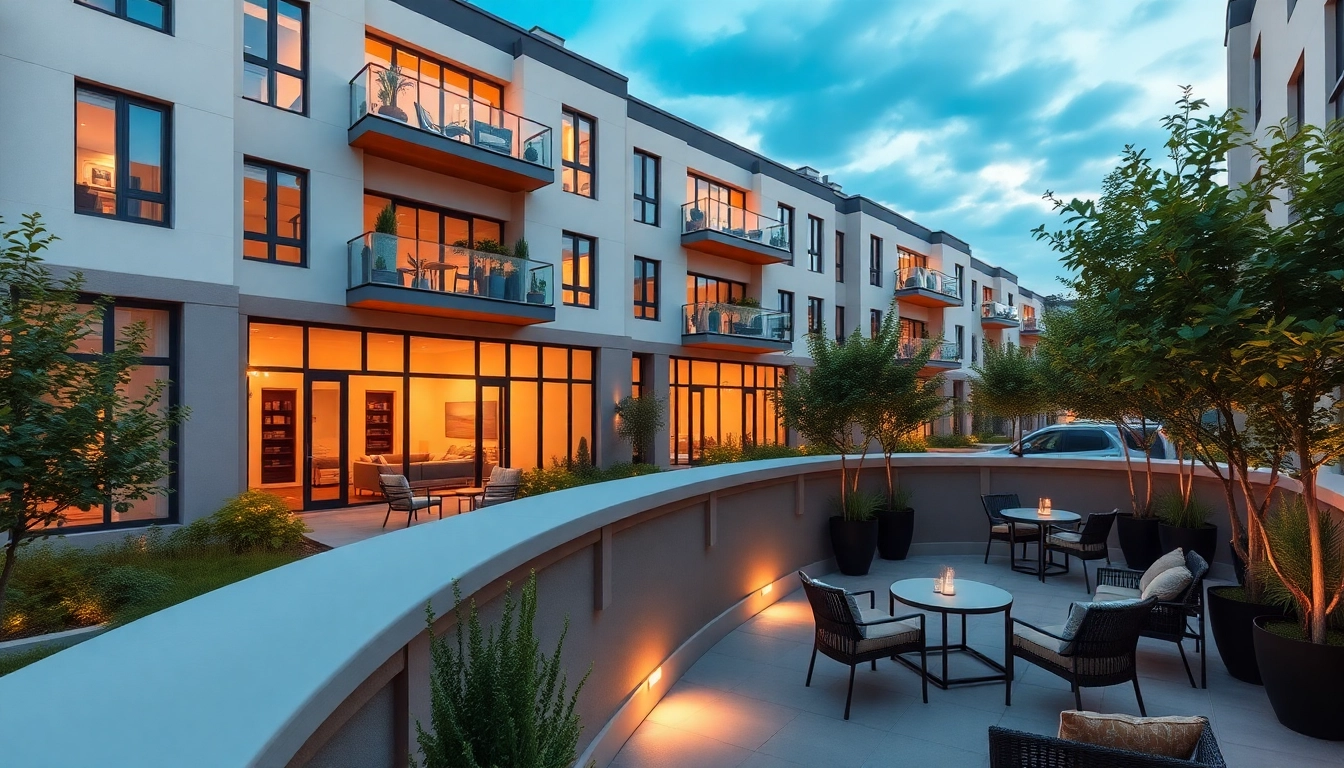 Experience the luxury of Bloomsbury Residences featuring modern architecture and vibrant landscaping.