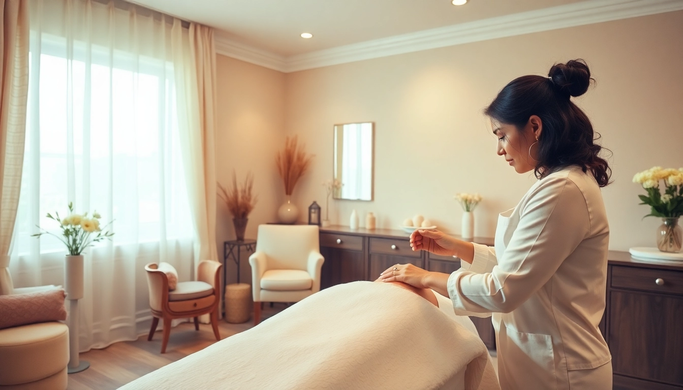 Experience professional waxing services in a serene and welcoming salon environment.