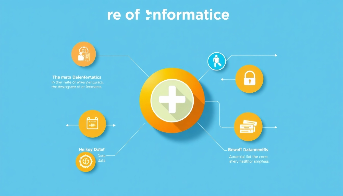 Illustrate the role of informatics in healthcare at informaticsview.com with data workflows and benefits.
