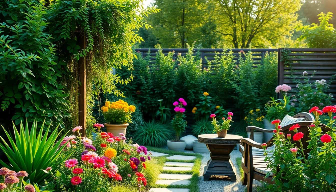 Enhance your outdoor space with a professional landscape design service that features lush greenery and vibrant flowers.
