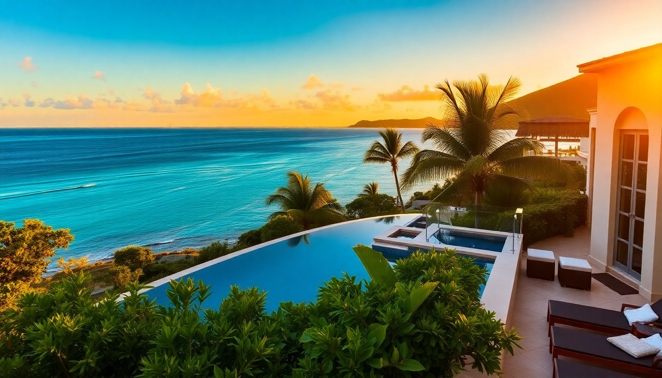 Relax in a stunning luxury villa Saint Martin with infinity pool and breathtaking ocean views.