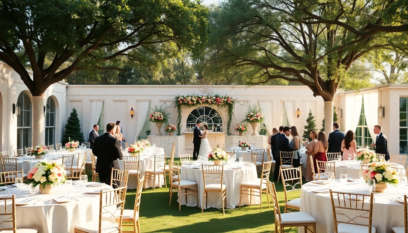 Showcasing Dallas Wedding places with elegantly set tables and romantic decor perfect for celebrations.