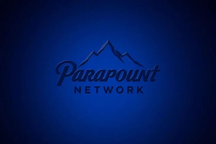 Showcasing the paramount network logo with a sleek design highlighting its distinctive features.