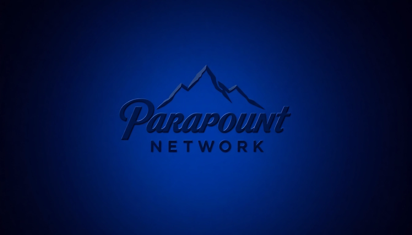 Showcasing the paramount network logo with a sleek design highlighting its distinctive features.