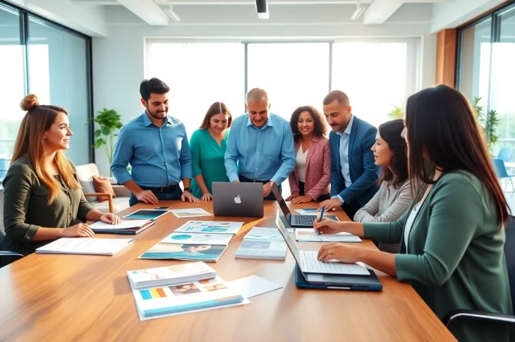 Marketing für pflegedienste: Teambesprechung zur Optimierung von Marketingstrategien