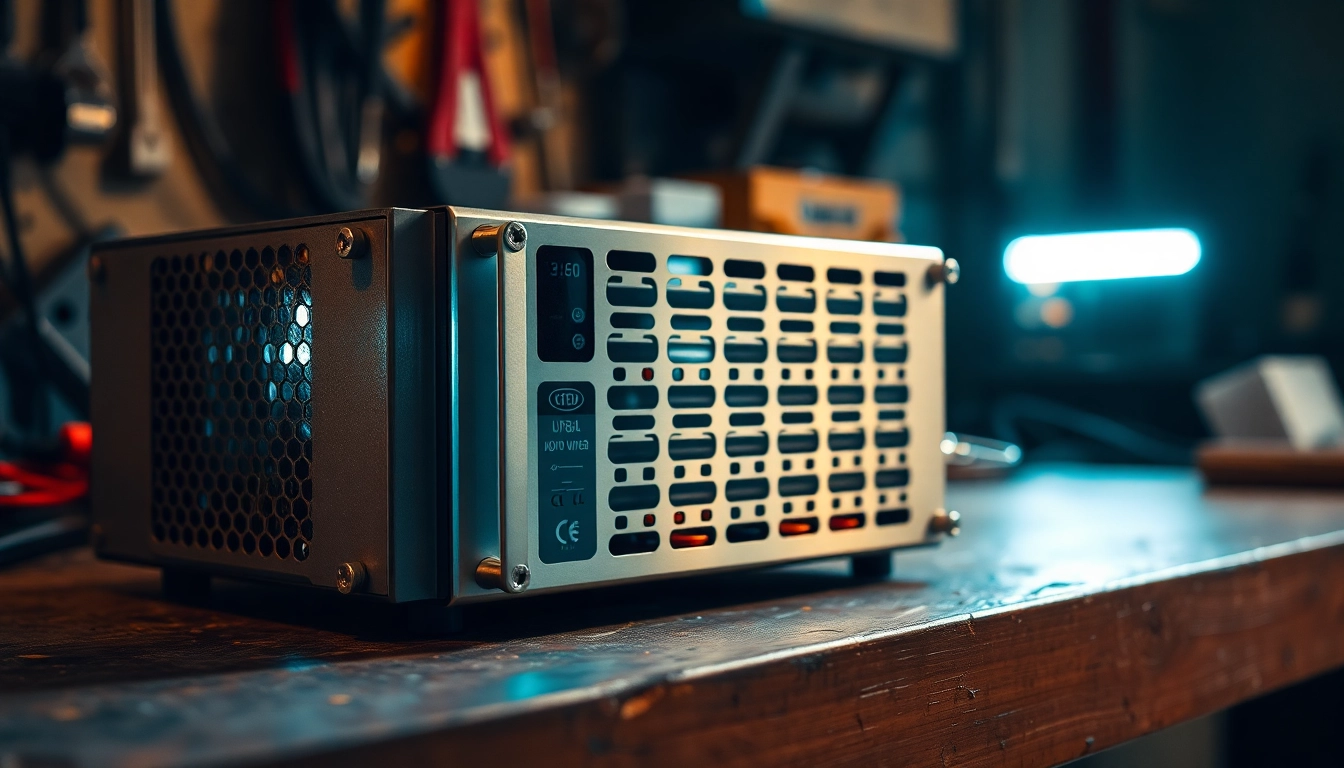 Showcasing a high-quality power supply supplier's product with sleek design and powerful features.