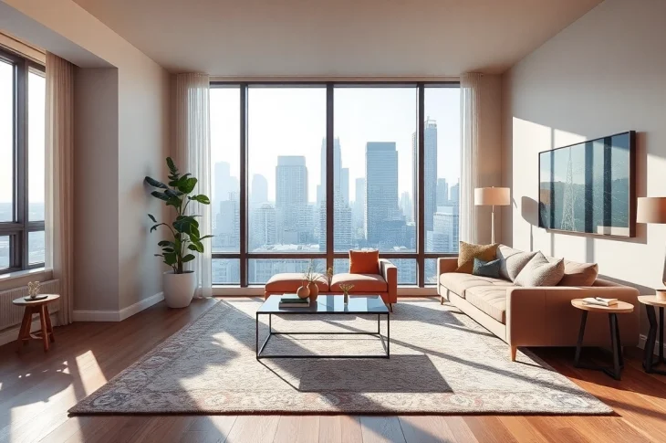Explore chic 1 bedroom apartments for rent Chicago with large windows and modern decor.