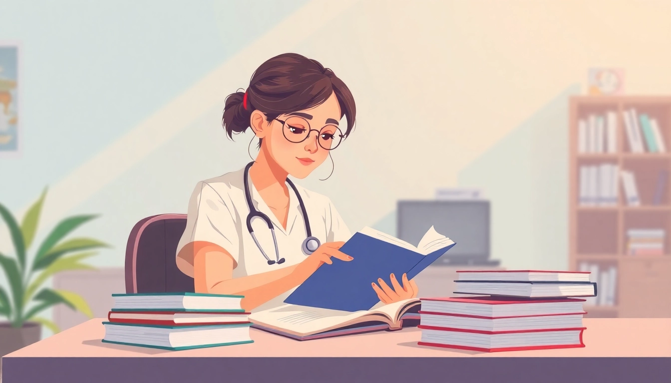 Get Nursing Homework Help with a dedicated student studying effectively at her desk.