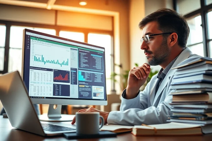 Engaging ai summary of papers demonstration in a professional research setting.