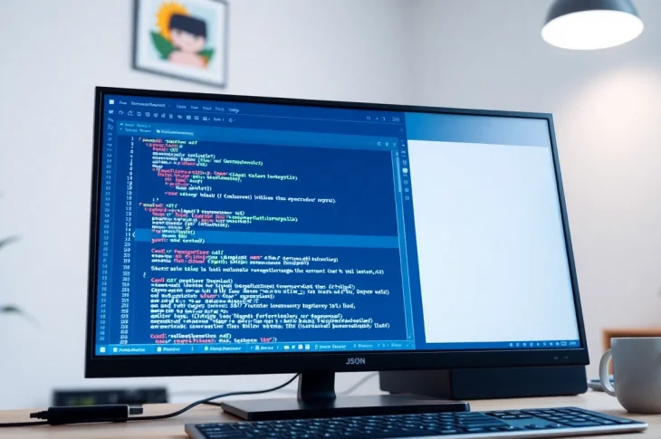 Edit JSON data effortlessly with an advanced json editor interface and clean workspace.