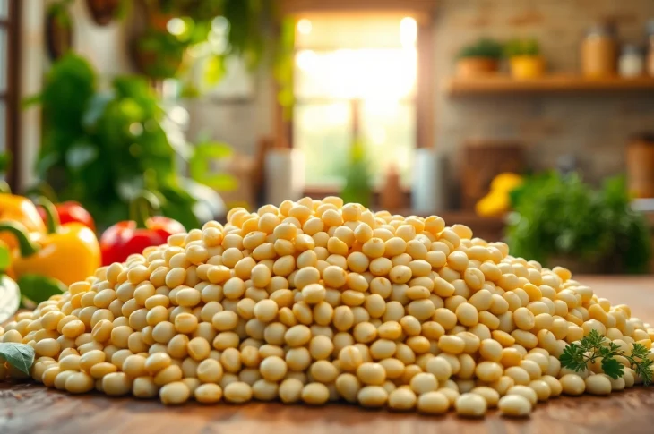 Mung pupelės ruošimas su šviežiais ingredientais ir gyvybingomis spalvomis.