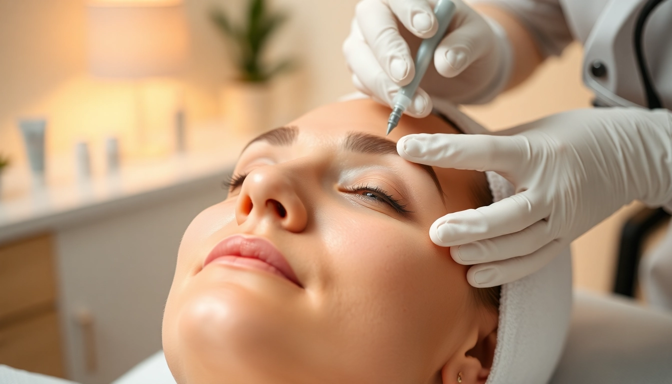 Practitioner administering a Botox-Zürich treatment in a serene aesthetic clinic environment.