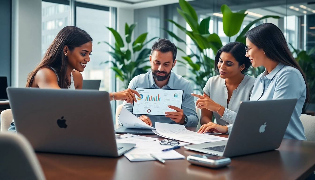 Enhance efficiency with a modern invoice processing solution in a professional office.