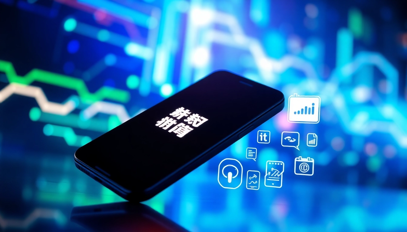 Explore the features of 纸飞机官网 with a smartphone interface in a modern tech environment.