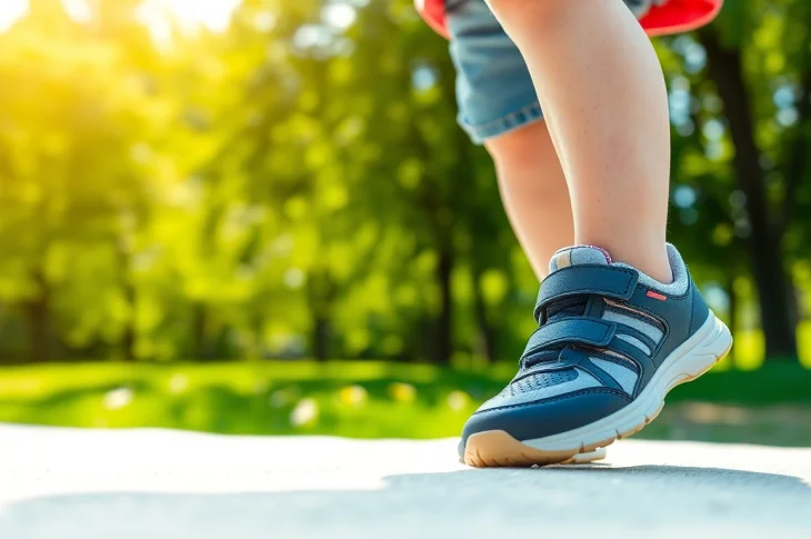 Die orthopädische Kinderschuhe unterstützen Kinder beim Spielen und Laufen.