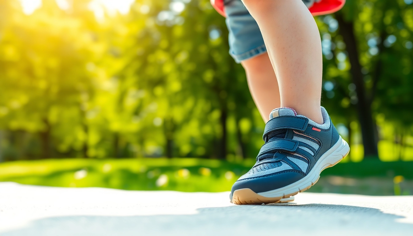 Die orthopädische Kinderschuhe unterstützen Kinder beim Spielen und Laufen.