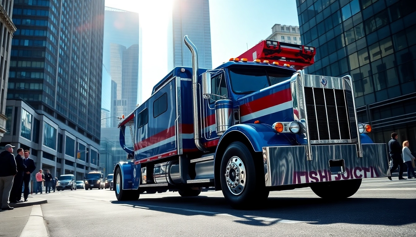 Affordable big rig towing company showcasing a professional tow truck in action.