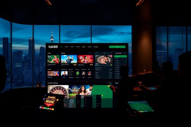 Experience the thrill of betting with tab66 through a modern interface showcasing exciting games.