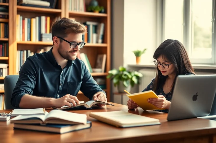 Engaged student receiving 11 plus tuition from a dedicated tutor in a bright study space.