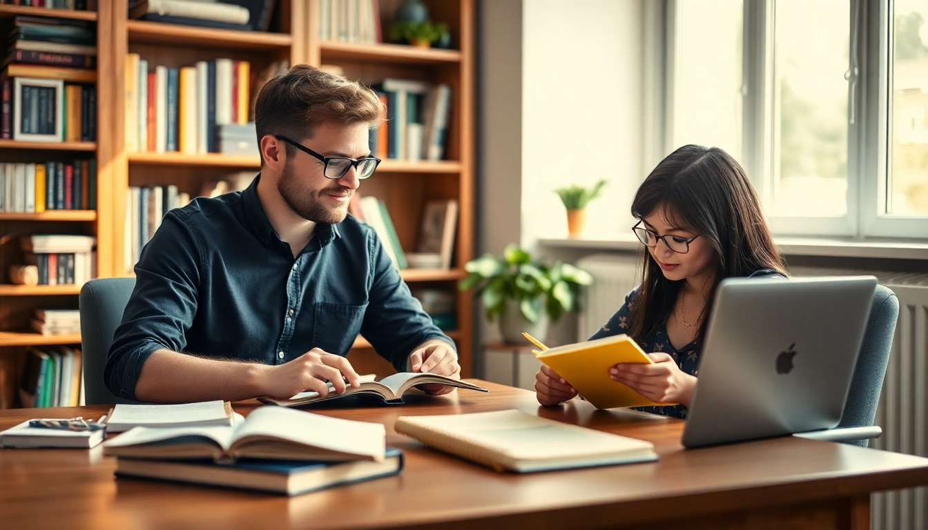 Engaged student receiving 11 plus tuition from a dedicated tutor in a bright study space.