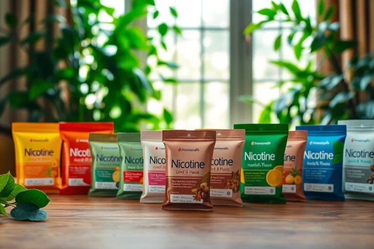 Compare what are nicotine pouches and their diverse flavors in a vibrant natural setting.