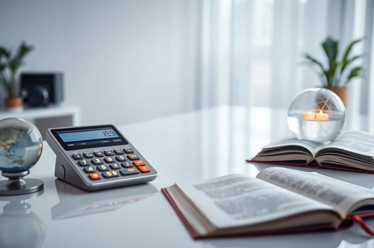 Calculate your numerology calculator insights with a modern setup featuring glowing numbers and symbols.