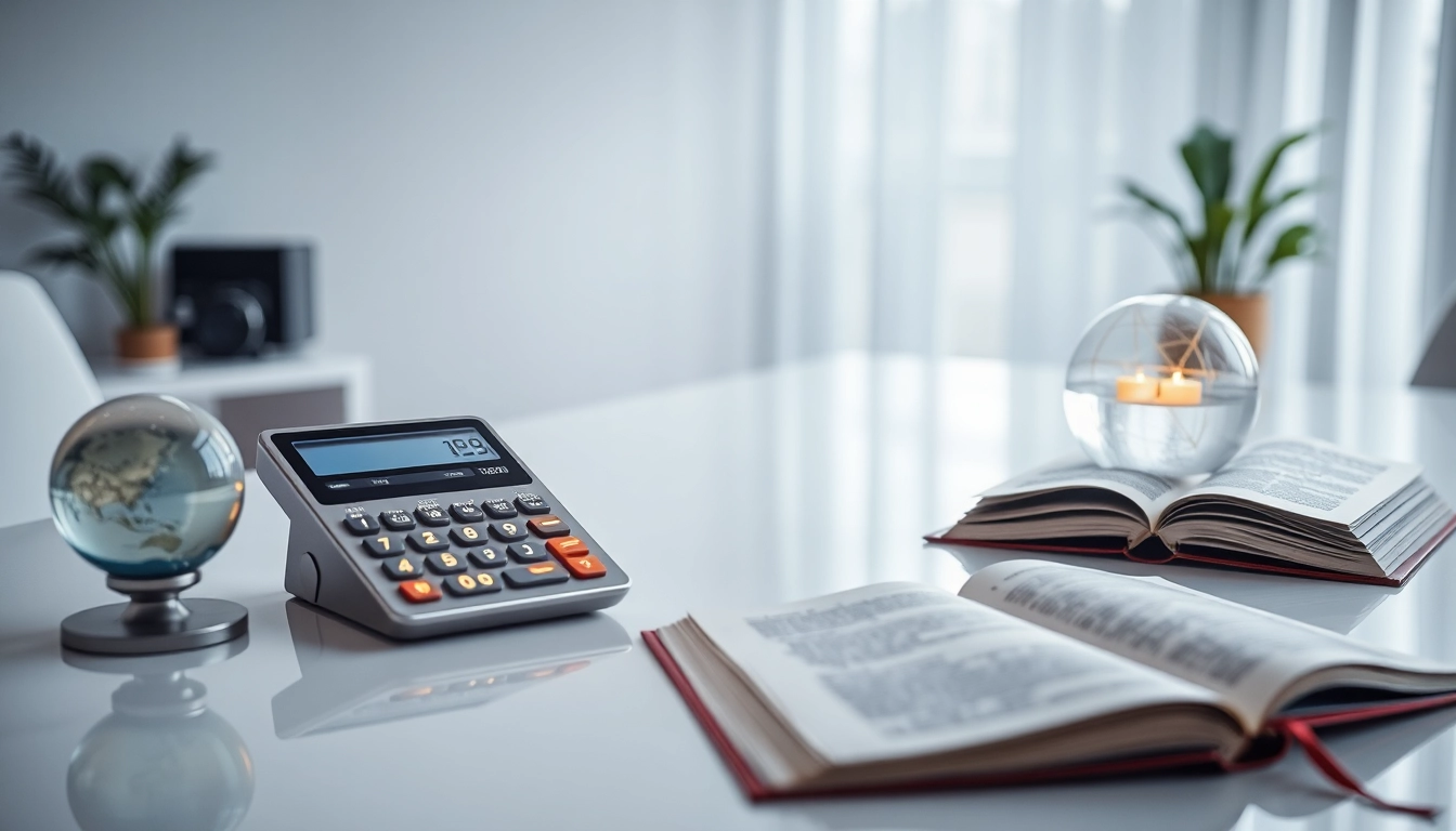 Calculate your numerology calculator insights with a modern setup featuring glowing numbers and symbols.