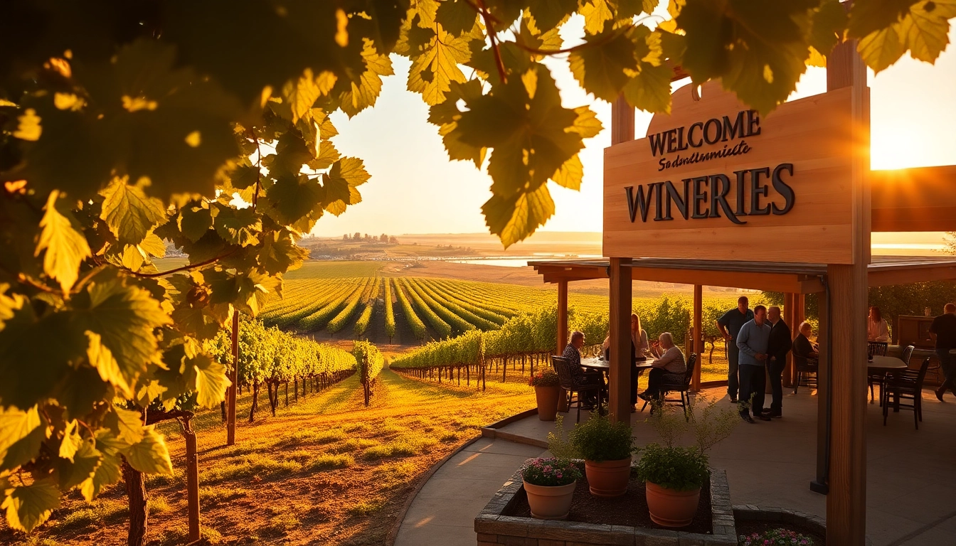 Explore Clarksburg's picturesque wine country with sunset-lit vineyards and rustic charm.