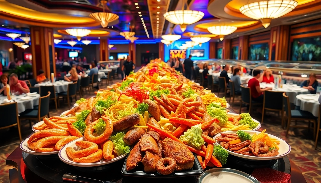 Experience the luxurious Buffets in Las Vegas with diverse culinary delights in a vibrant setting.