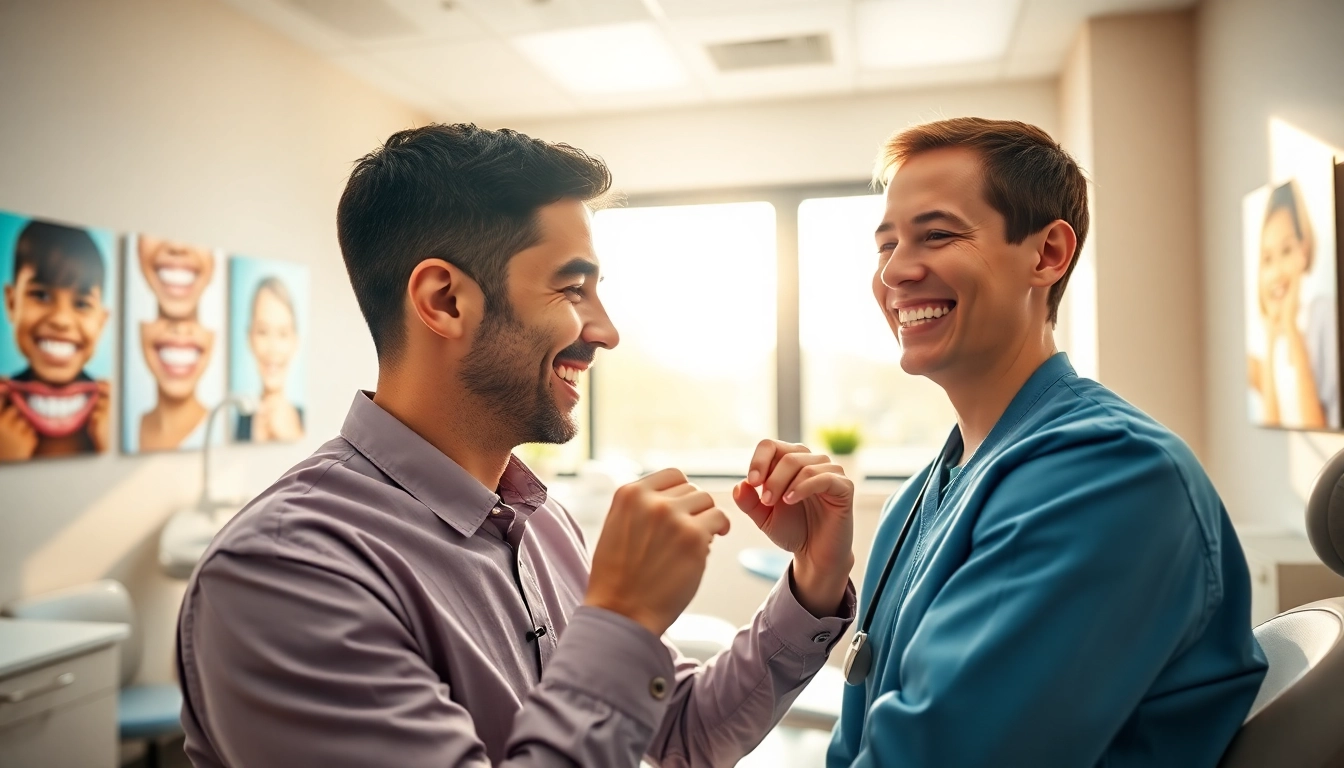 Engaging orthodontic clinic scene highlighting the care of orthodontic near me services.