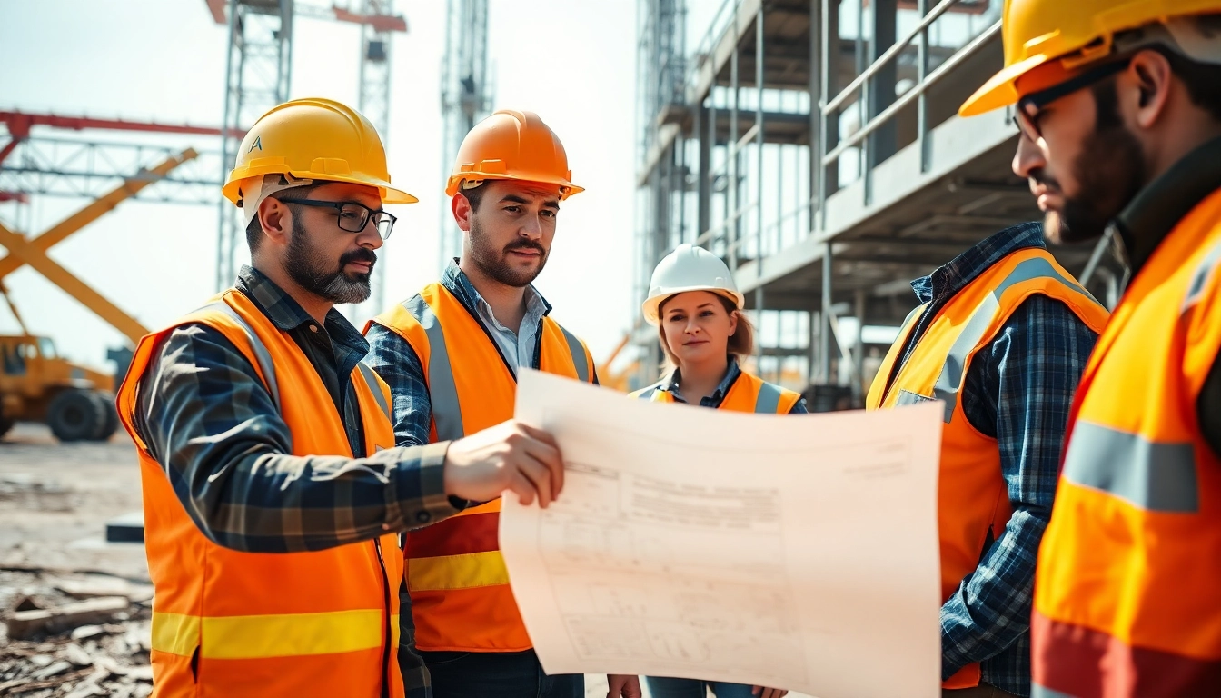 Explore nvq level 6 construction site management answers with professionals collaborating on-site.