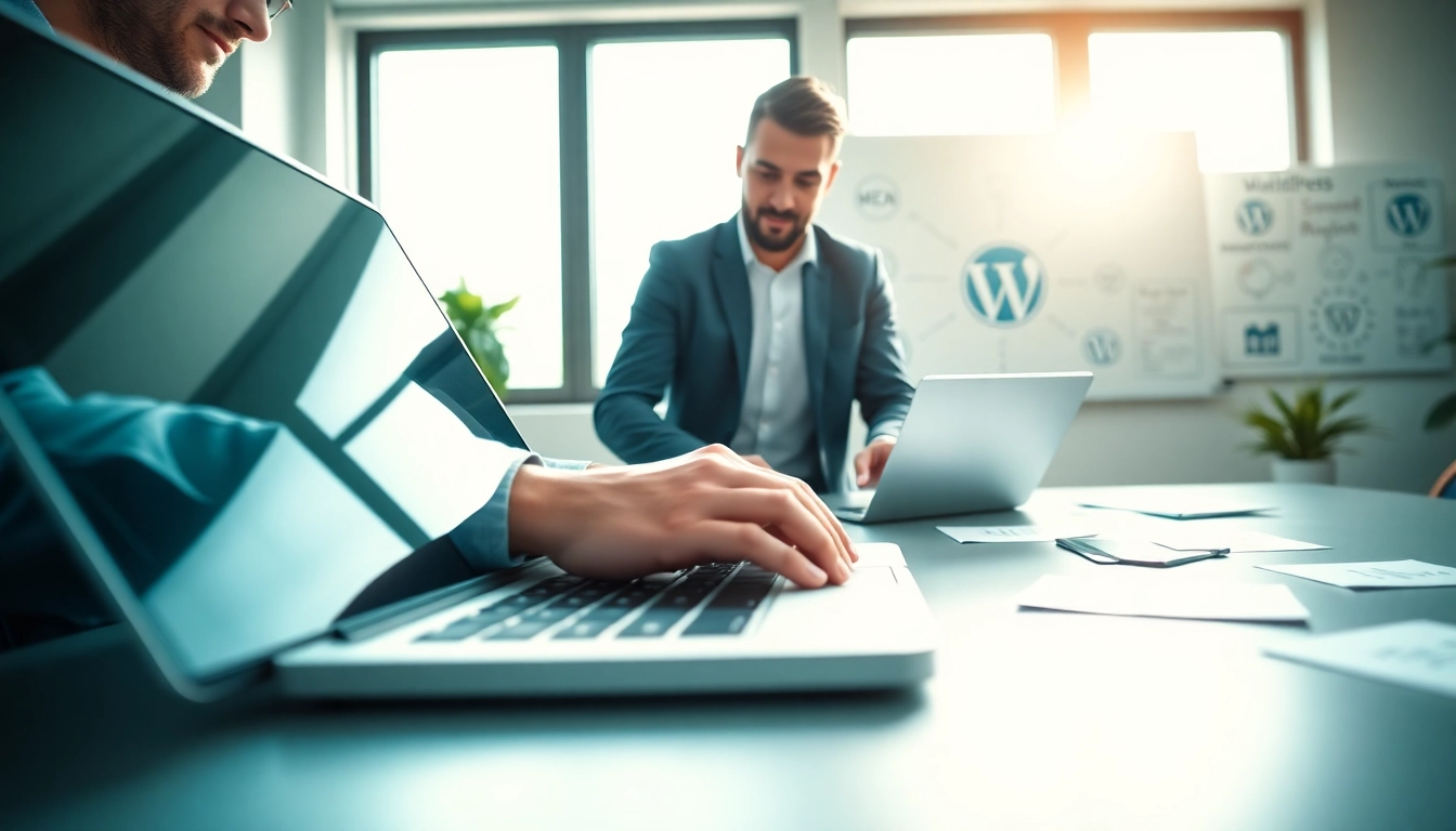 Enhance your skills in wordpress website management with a collaborative web development scene.