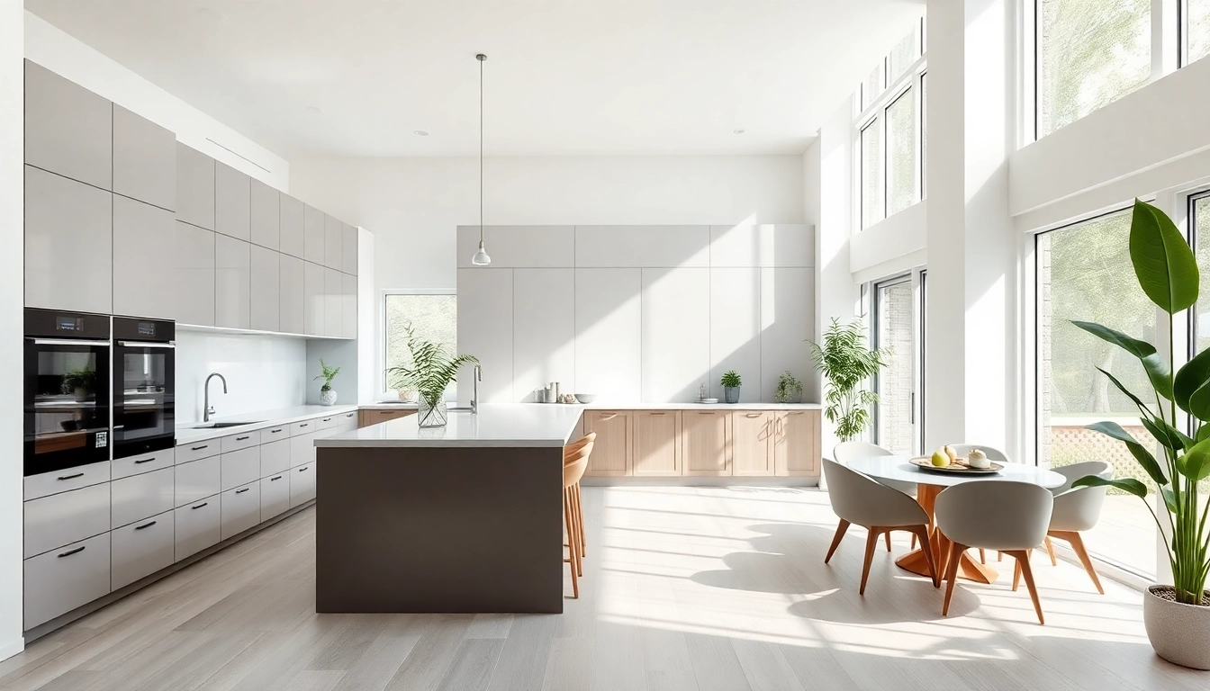 Stunning kitchen remodeling Palm Springs with elegant designs and bright natural lighting.