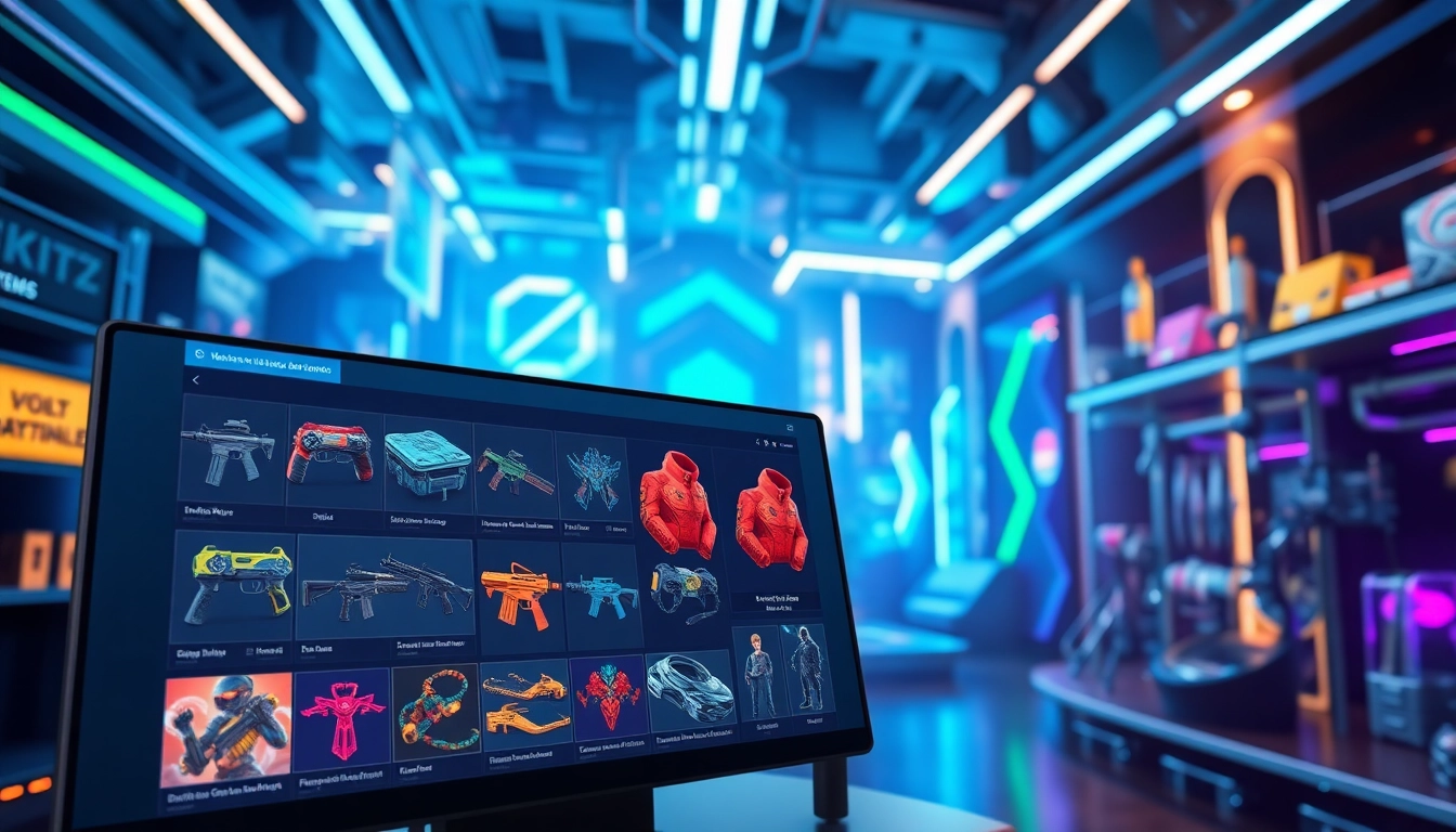 Membeli game items dengan variasi yang mengesankan di toko game items.
