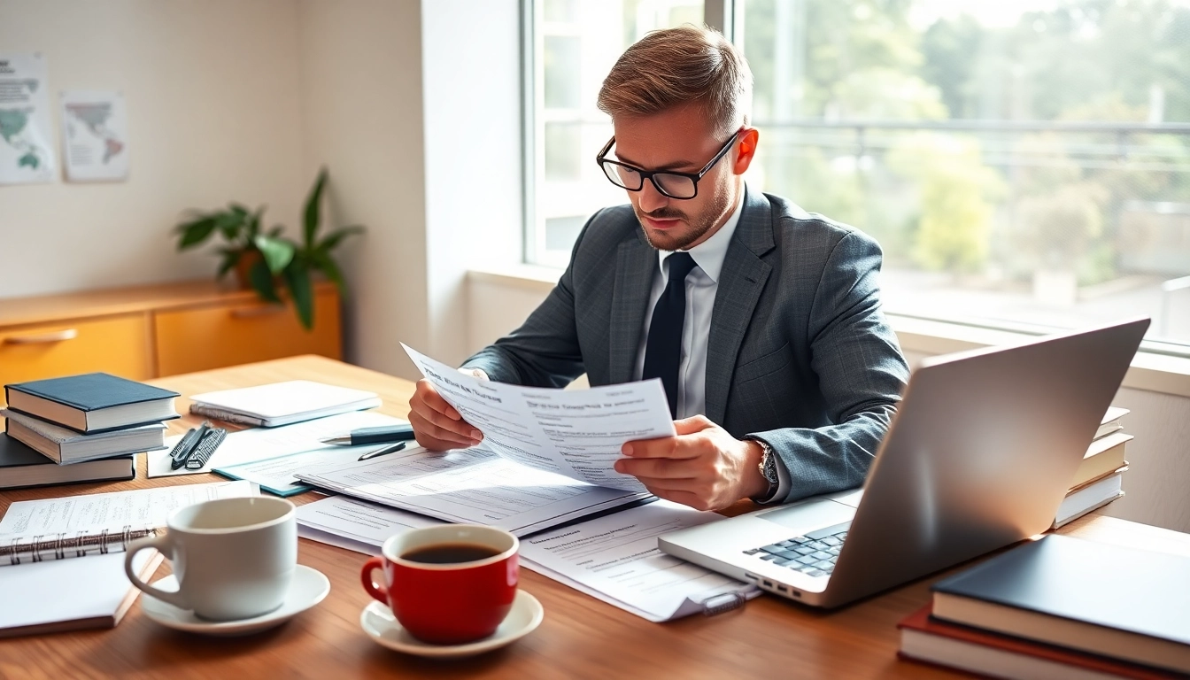 PMP application process examination on a professional's desk with detailed notes and a laptop.