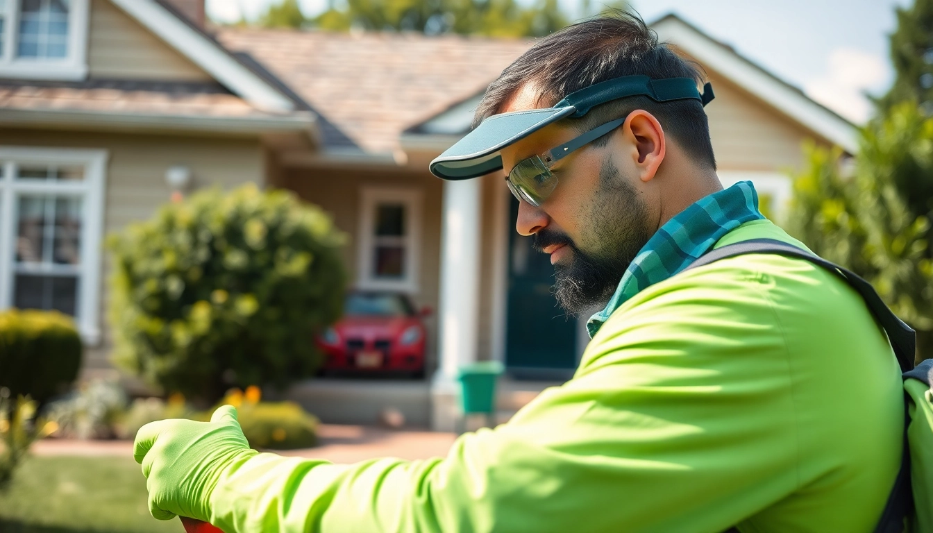 Engaging pest control service by The Exterminators Pest cpntrol highlighting professional technicians.
