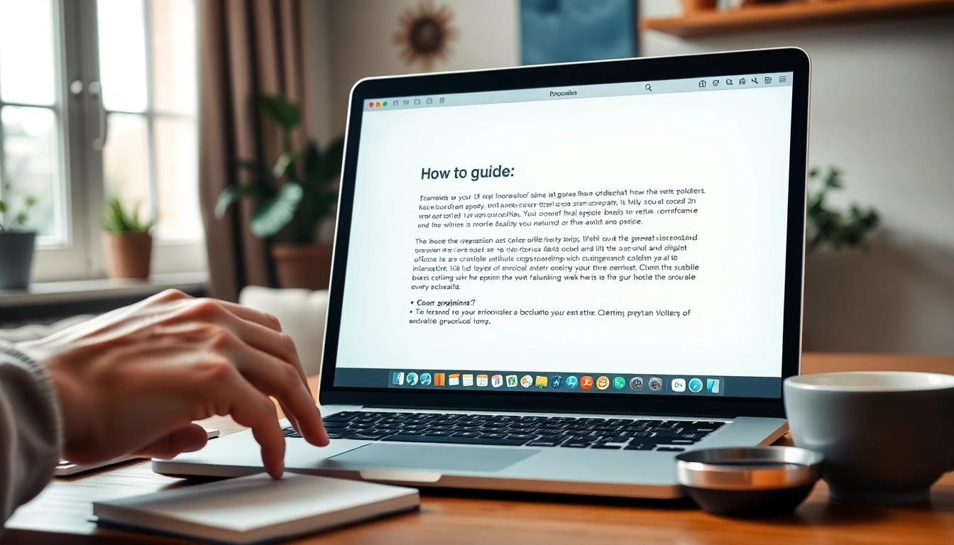 Capture guide showcasing how to screenshot on Mac with hands on a laptop