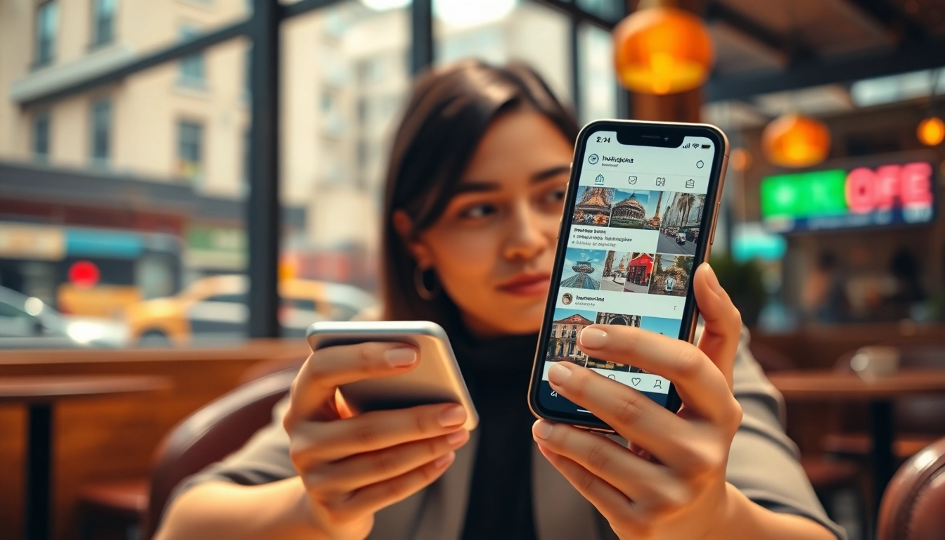 Watch an anonymous instagram story viewer exploring Instagram stories on a smartphone.