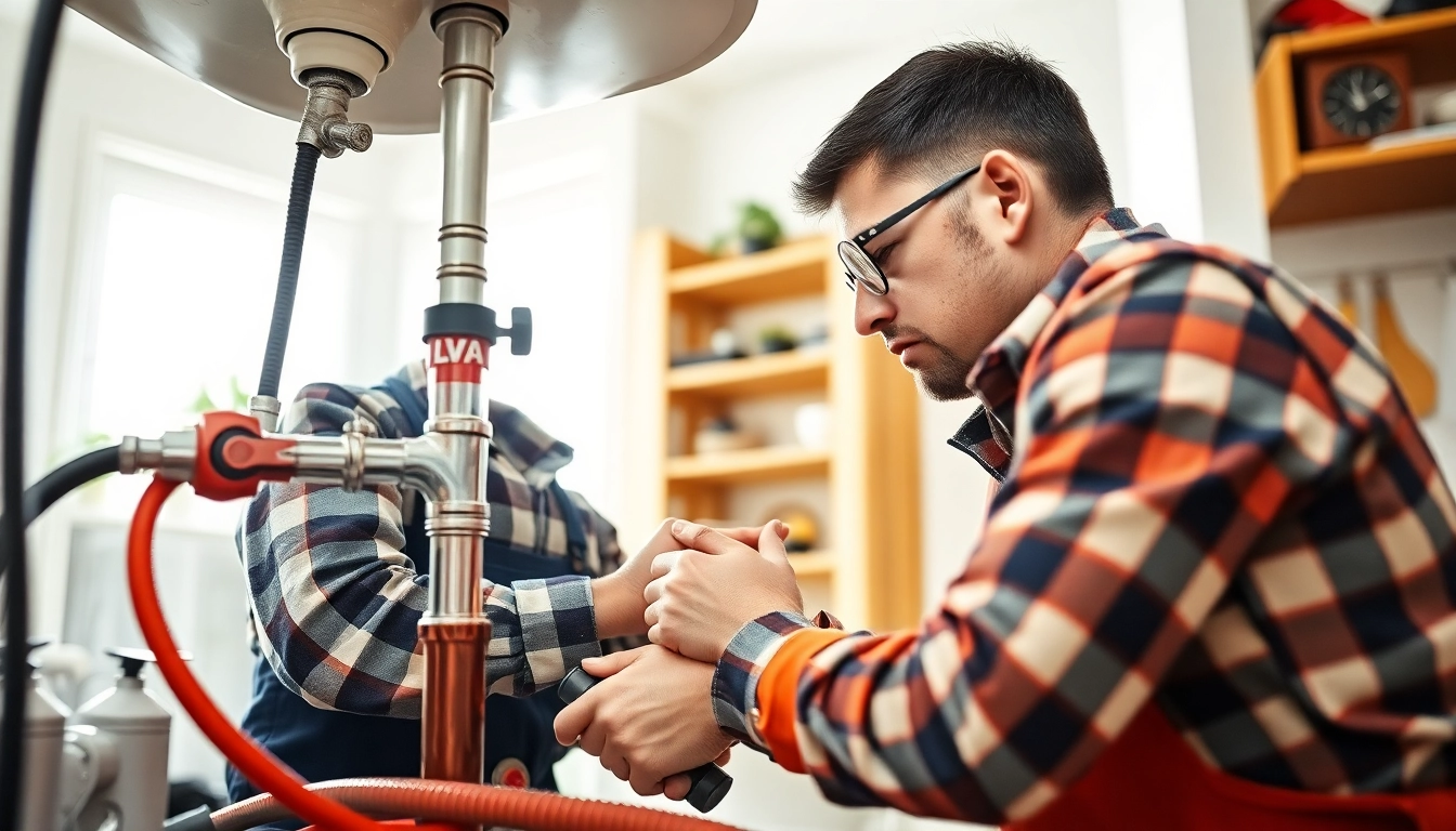 Skilled plumber providing expert Plumber services Maricopa in a residential kitchen.