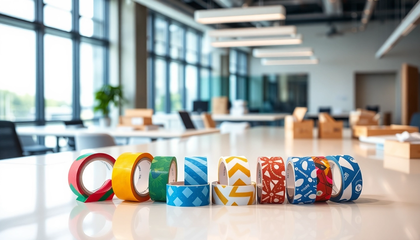 Scotch personalizzato con design innovativi esposti in un ambiente professionale