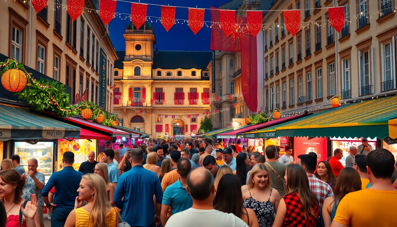Experience the thrill of the best events in Europe in a lively street festival filled with joy and celebration.
