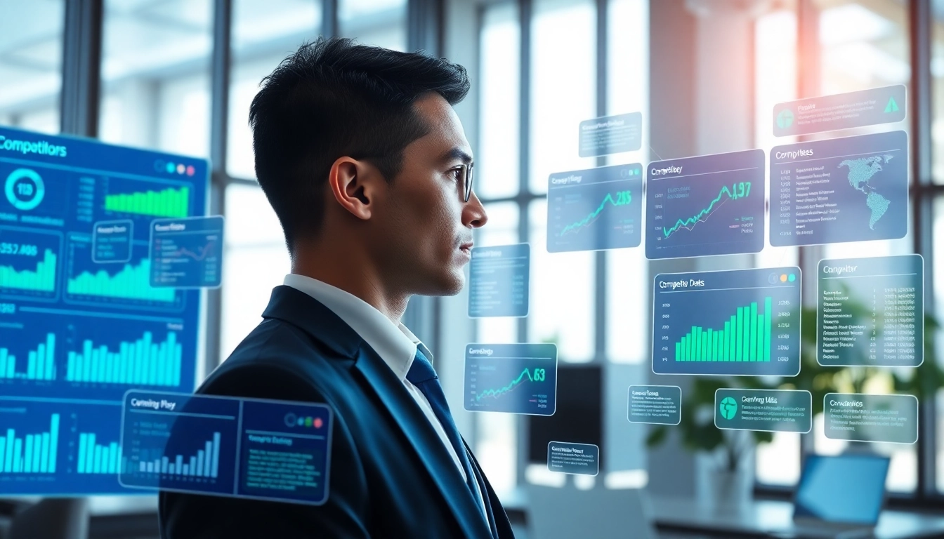 Engaging AI prompts for competitor analysis on a modern digital interface with insights.
