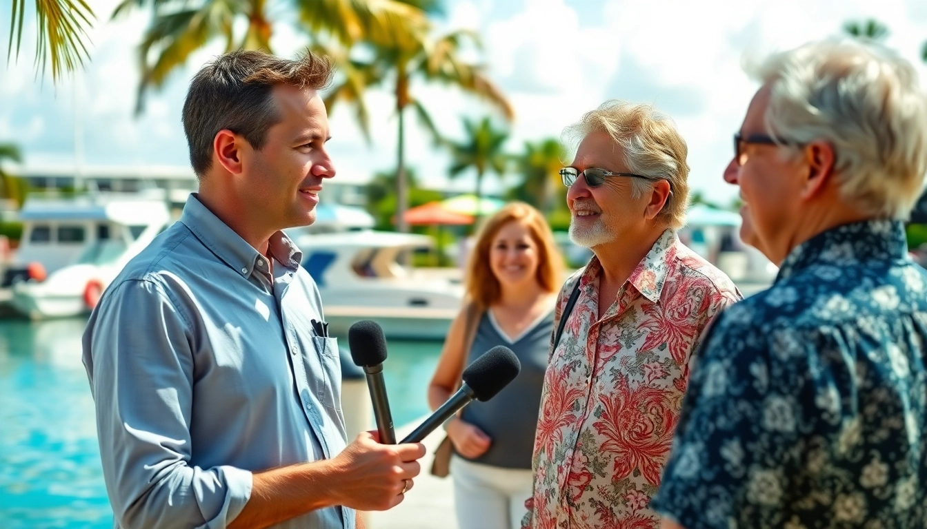 Capture lively conversations about news in Cape Coral with local residents.