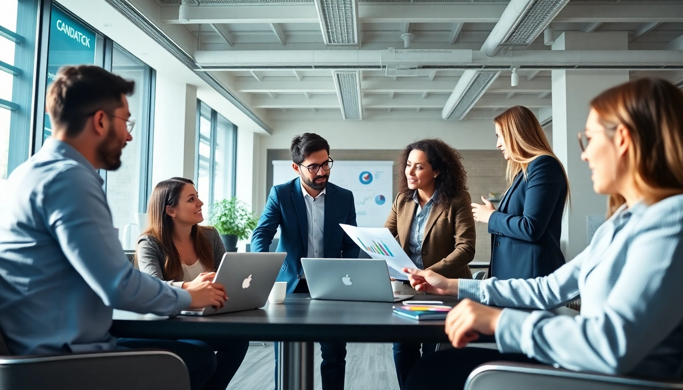 Zoekmachine optimalisatie uitbesteden met een team dat samenwerkt aan digitale marketingstrategieën.